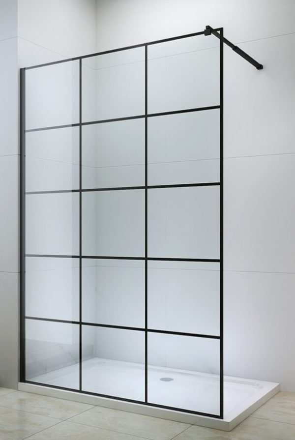 Black Framed Shower Screen Altitude Glass