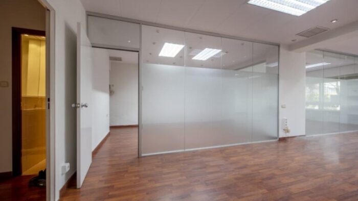 Glass Partitioning in room